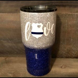 Blue Line Police Tumbler